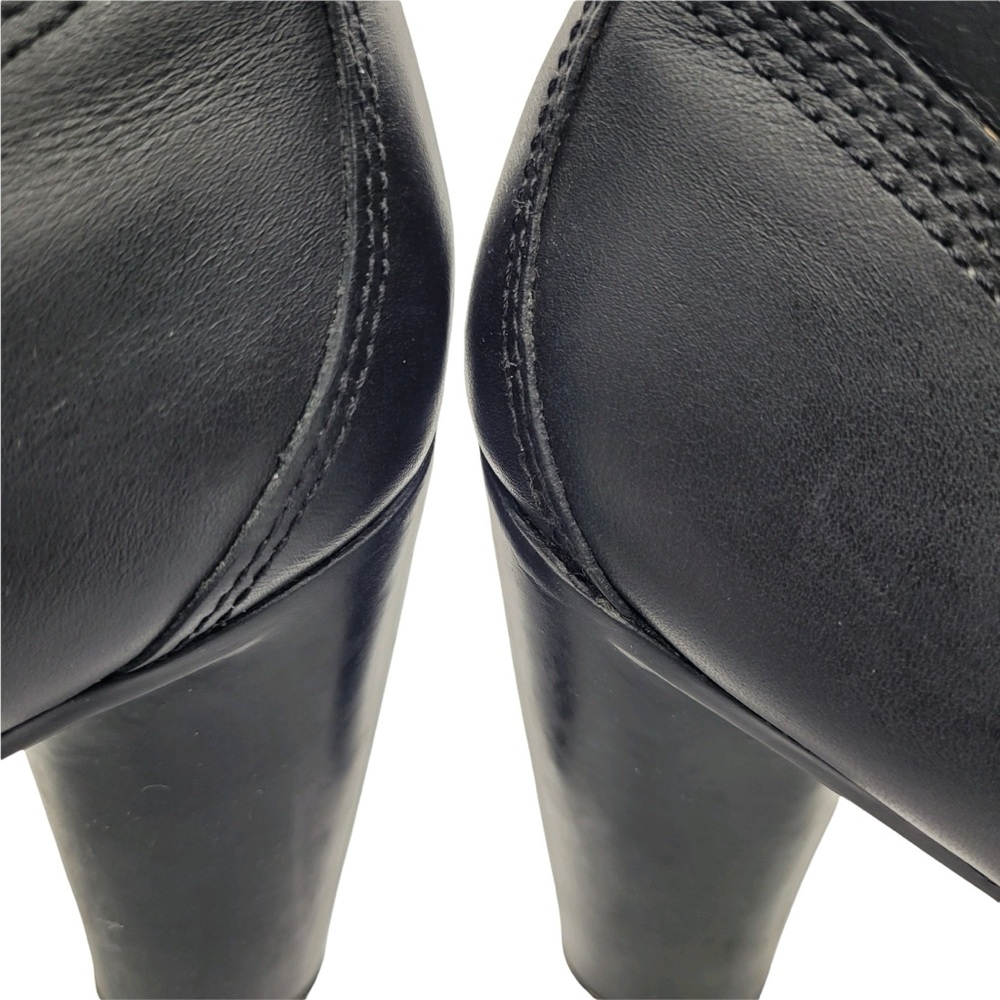 Timberland Earthkeepers Genuine Leather Lace Up Heeled Boots in Black Size 8M - Picture 10 of 14